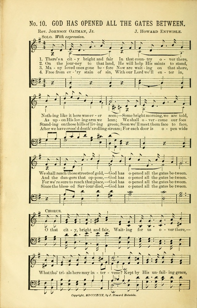 Evangelistic Edition of Heavenly Sunlight: containing gems of song for evangelistic services, prayer and praise meetings and devotional gatherings page 17