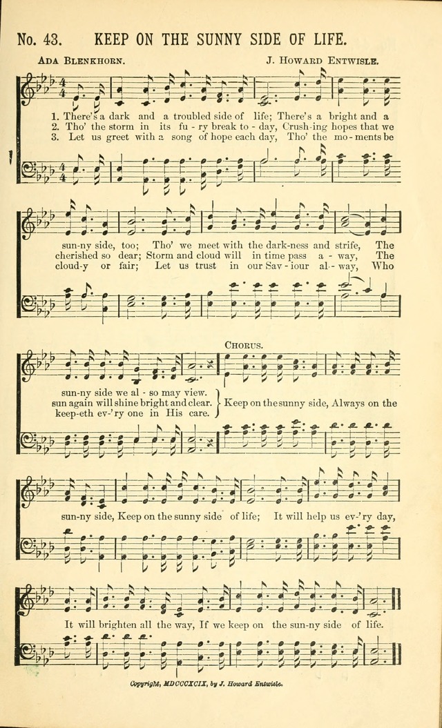 Evangelistic Edition of Heavenly Sunlight: containing gems of song for evangelistic services, prayer and praise meetings and devotional gatherings page 50