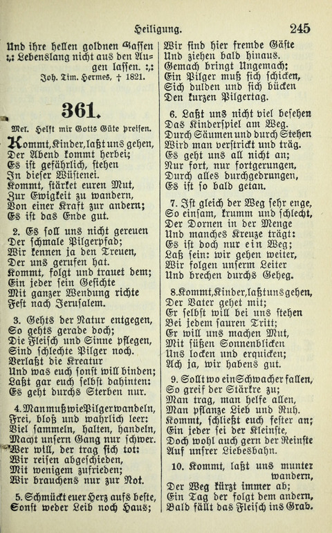 Evangelisches Gesangbuch. Nach Zustimmung der Provinszialsznode vom Jahre 1884 zur Einfürung in der Provinz Brandenburg mit Genehmigung des Evangelischen Oberkirchenrats page 247