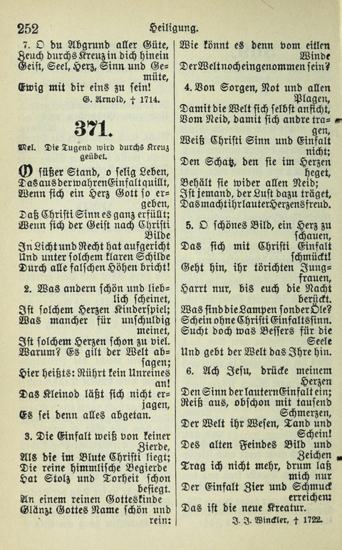 Evangelisches Gesangbuch. Nach Zustimmung der Provinszialsznode vom Jahre 1884 zur Einfürung in der Provinz Brandenburg mit Genehmigung des Evangelischen Oberkirchenrats page 254