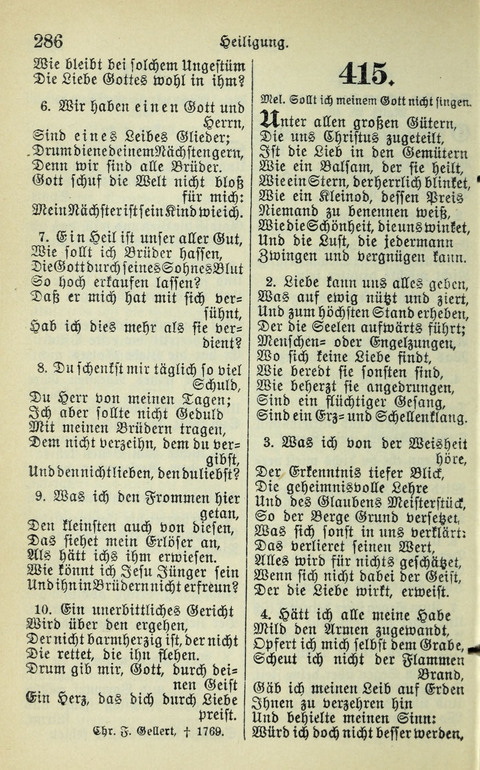 Evangelisches Gesangbuch. Nach Zustimmung der Provinszialsznode vom Jahre 1884 zur Einfürung in der Provinz Brandenburg mit Genehmigung des Evangelischen Oberkirchenrats page 288