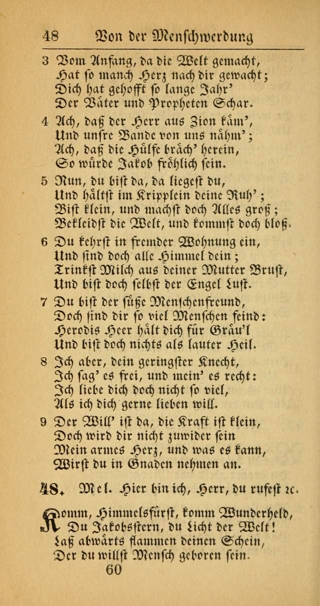 Evangelisches Gesangbuch: oder eine sammlung geistreicher lieder zum gebrauch der Evangelischen Gemeinscaft und aller heilsuchenden seelen  (4th und verb. Aufl.) page 62