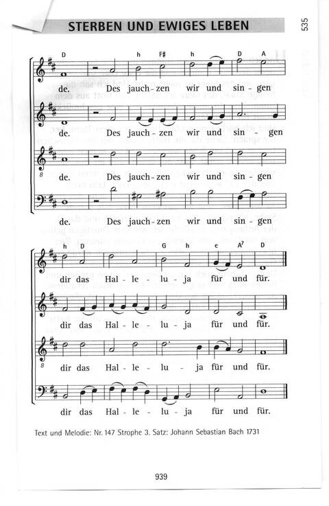 Antwort Finden in alten und neuen Liedern, in Worten zum Nachdenken und Beten: evangelisches Gesangbuch (Bayern, Mitteldeutschland, Thüringen) page 904