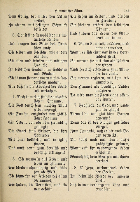 Evangelisches Gesangbuch: für die deutschen Congregational-Gemeinden von Nork-Amerika page 145
