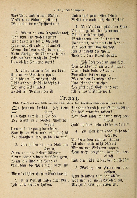 Evangelisches Gesangbuch: für die deutschen Congregational-Gemeinden von Nork-Amerika page 190