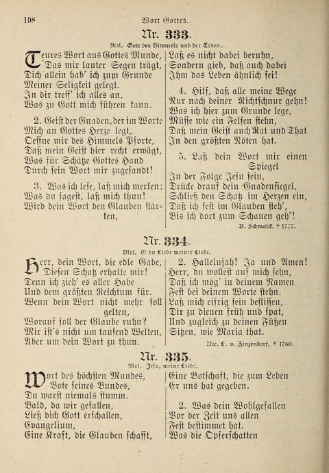 Evangelisches Gesangbuch: für die deutschen Congregational-Gemeinden von Nork-Amerika page 198