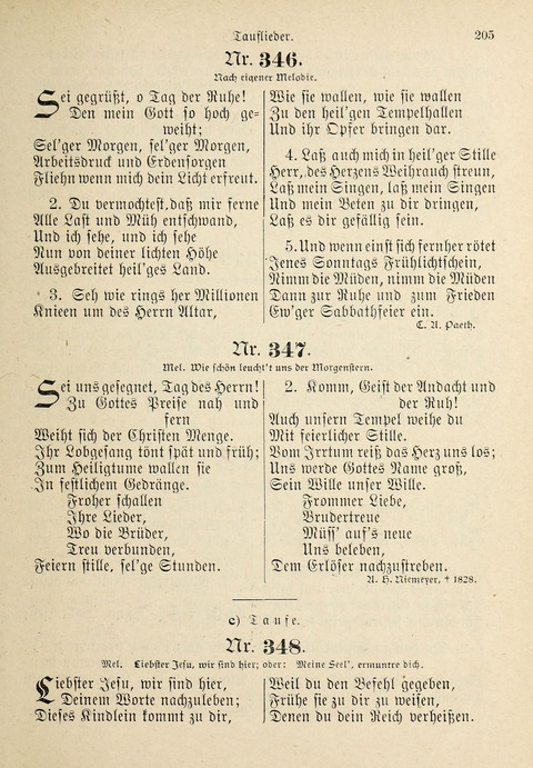 Evangelisches Gesangbuch: für die deutschen Congregational-Gemeinden von Nork-Amerika page 205