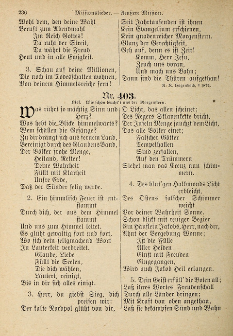 Evangelisches Gesangbuch: für die deutschen Congregational-Gemeinden von Nork-Amerika page 236