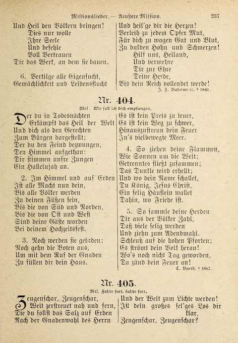 Evangelisches Gesangbuch: für die deutschen Congregational-Gemeinden von Nork-Amerika page 237