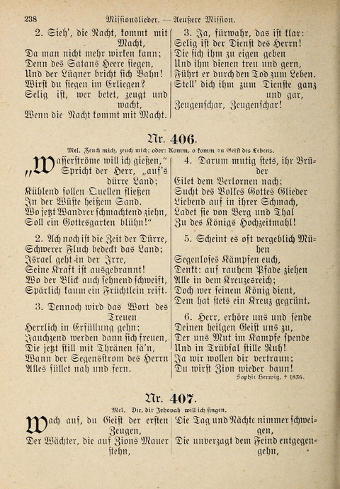Evangelisches Gesangbuch: für die deutschen Congregational-Gemeinden von Nork-Amerika page 238