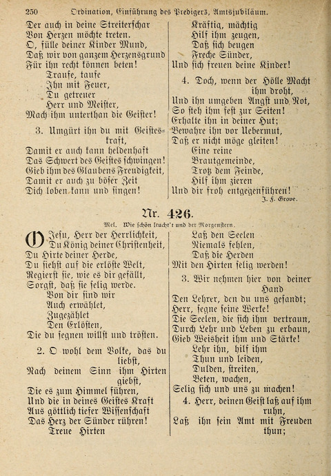 Evangelisches Gesangbuch: für die deutschen Congregational-Gemeinden von Nork-Amerika page 250