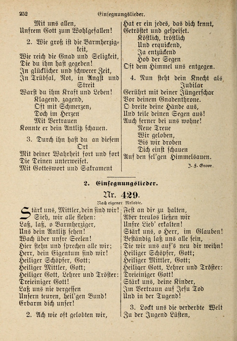 Evangelisches Gesangbuch: für die deutschen Congregational-Gemeinden von Nork-Amerika page 252