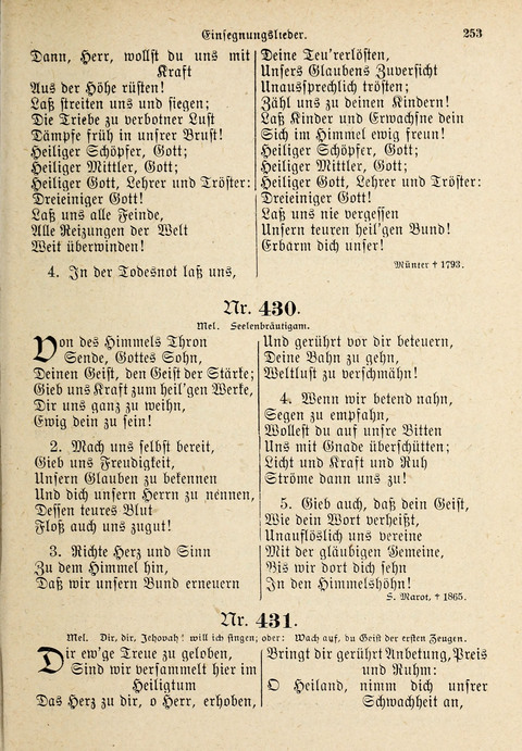 Evangelisches Gesangbuch: für die deutschen Congregational-Gemeinden von Nork-Amerika page 253