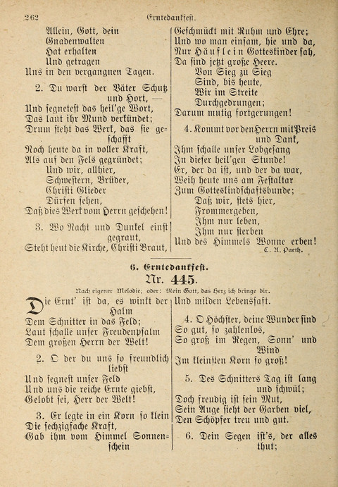 Evangelisches Gesangbuch: für die deutschen Congregational-Gemeinden von Nork-Amerika page 262