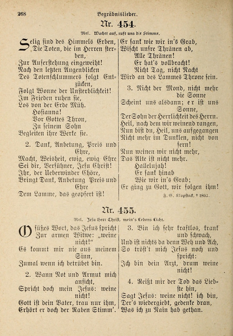 Evangelisches Gesangbuch: für die deutschen Congregational-Gemeinden von Nork-Amerika page 268