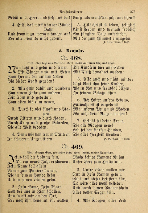 Evangelisches Gesangbuch: für die deutschen Congregational-Gemeinden von Nork-Amerika page 275