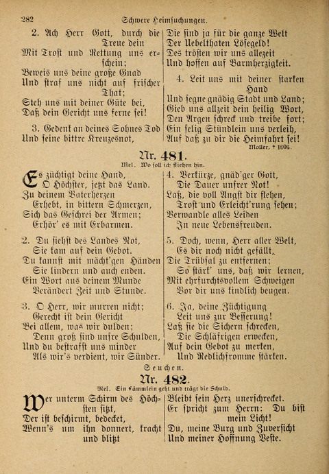 Evangelisches Gesangbuch: für die deutschen Congregational-Gemeinden von Nork-Amerika page 282