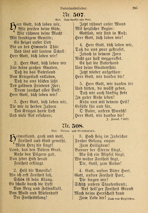 Evangelisches Gesangbuch: für die deutschen Congregational-Gemeinden von Nork-Amerika page 295
