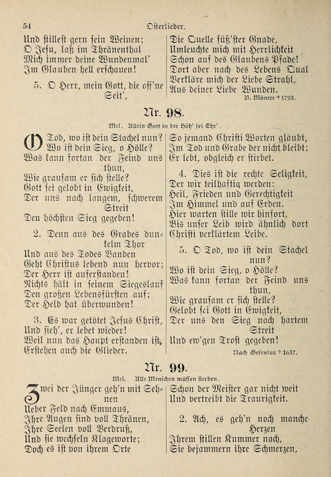 Evangelisches Gesangbuch: für die deutschen Congregational-Gemeinden von Nork-Amerika page 54