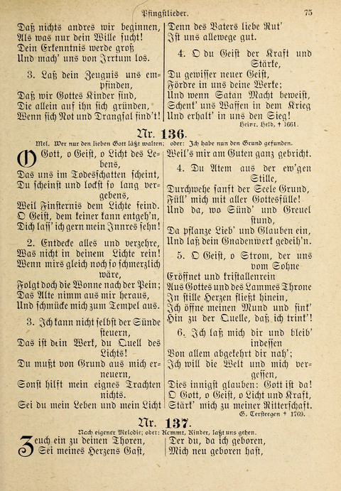 Evangelisches Gesangbuch: für die deutschen Congregational-Gemeinden von Nork-Amerika page 75