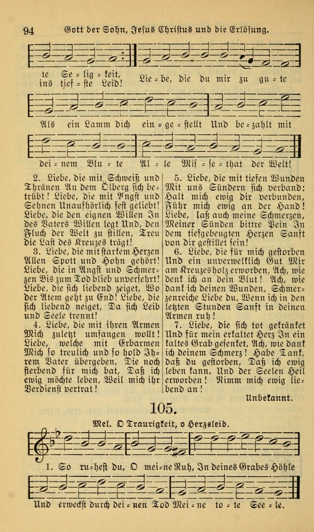 Evangelisches Gesangbuch: herausgegeben von der Deutschen Evangelischen Synode von Nord-Amerika (Revidierte Ausgabe) page 103