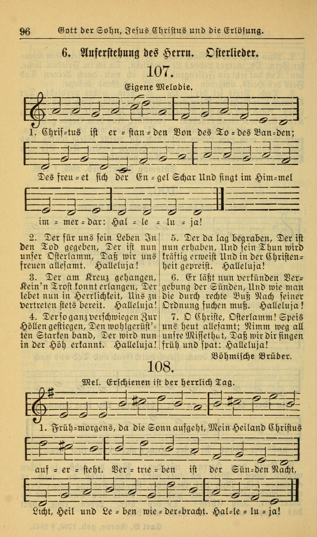 Evangelisches Gesangbuch: herausgegeben von der Deutschen Evangelischen Synode von Nord-Amerika (Revidierte Ausgabe) page 105