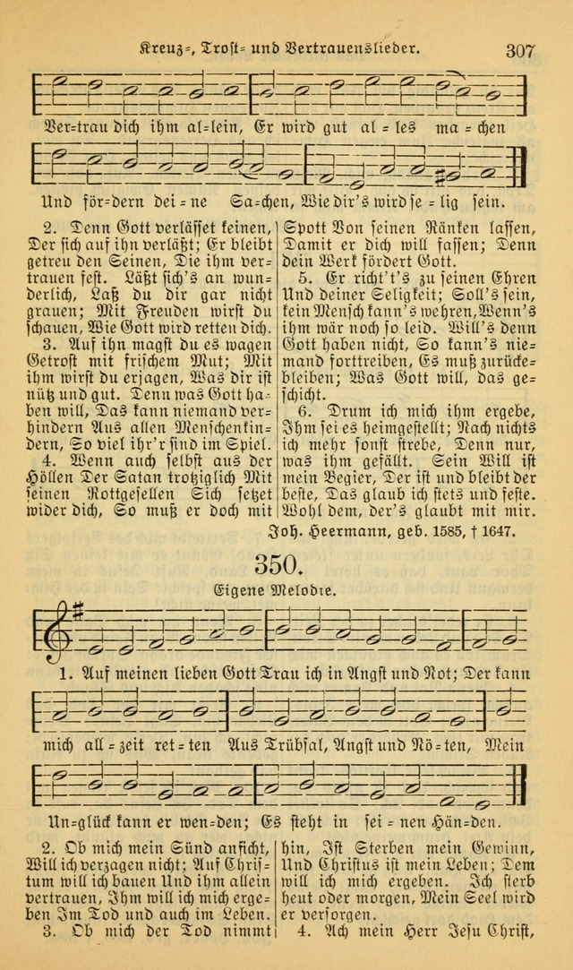 Evangelisches Gesangbuch: herausgegeben von der Deutschen Evangelischen Synode von Nord-Amerika (Revidierte Ausgabe) page 316