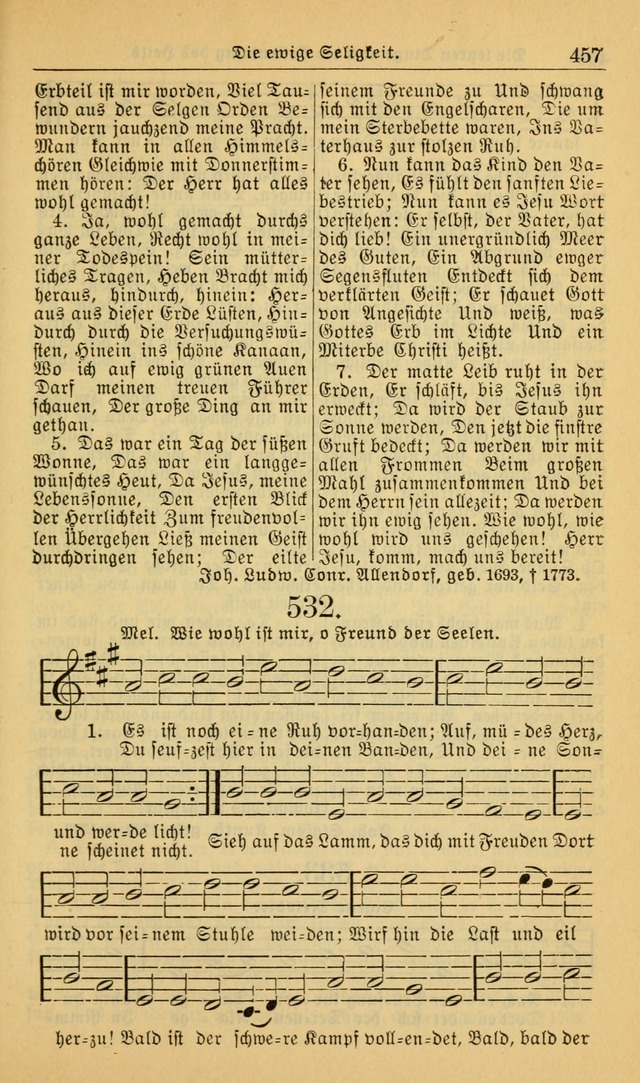 Evangelisches Gesangbuch: herausgegeben von der Deutschen Evangelischen Synode von Nord-Amerika (Revidierte Ausgabe) page 466