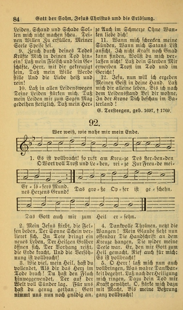 Evangelisches Gesangbuch: herausgegeben von der Deutschen Evangelischen Synode von Nord-Amerika (Revidierte Ausgabe) page 93