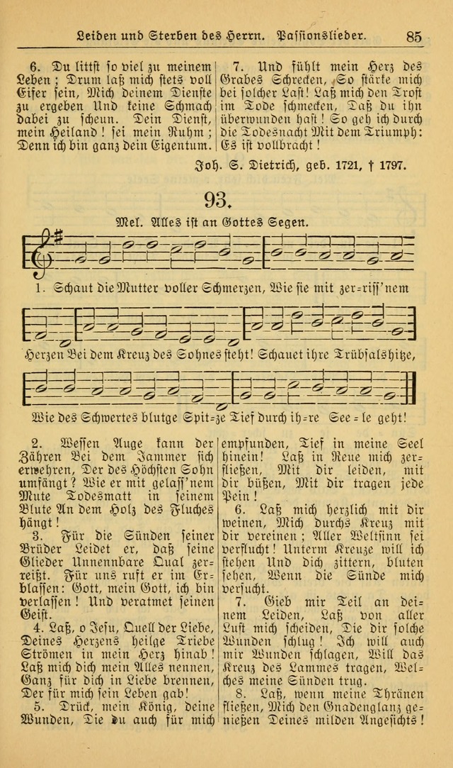 Evangelisches Gesangbuch: herausgegeben von der Deutschen Evangelischen Synode von Nord-Amerika (Revidierte Ausgabe) page 94
