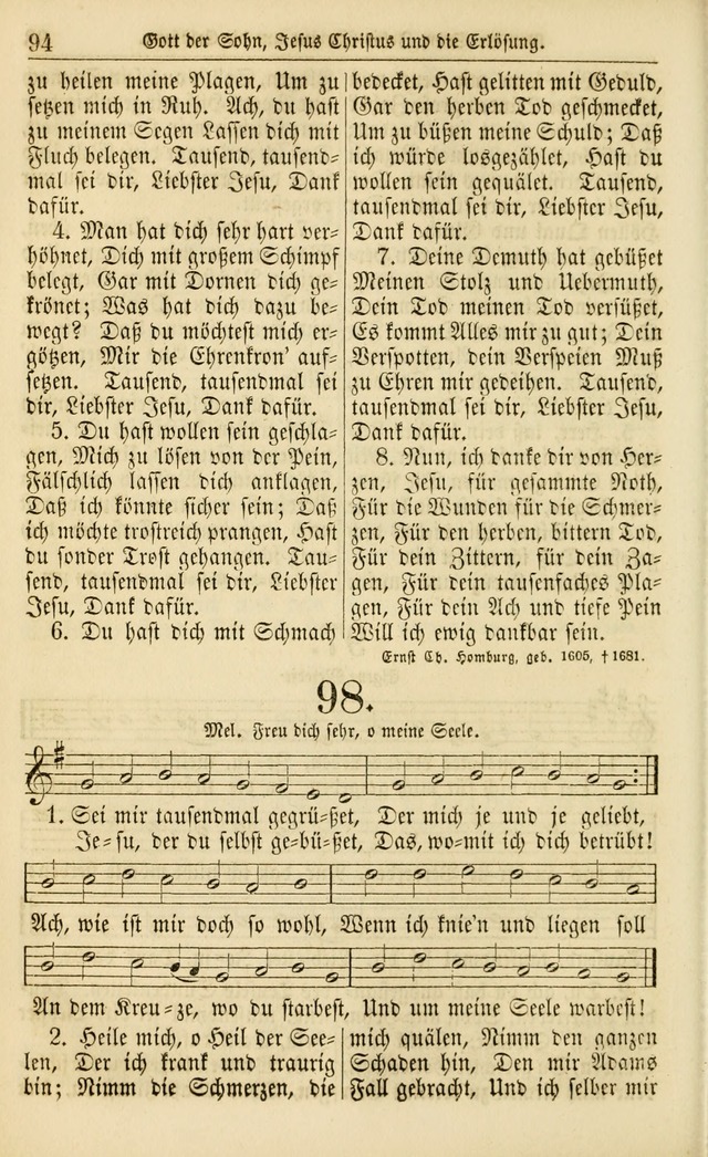 Evangelisches Gesangbuch: herausgegeben von dem Evangelischen Kirchenvereindes Westens page 103