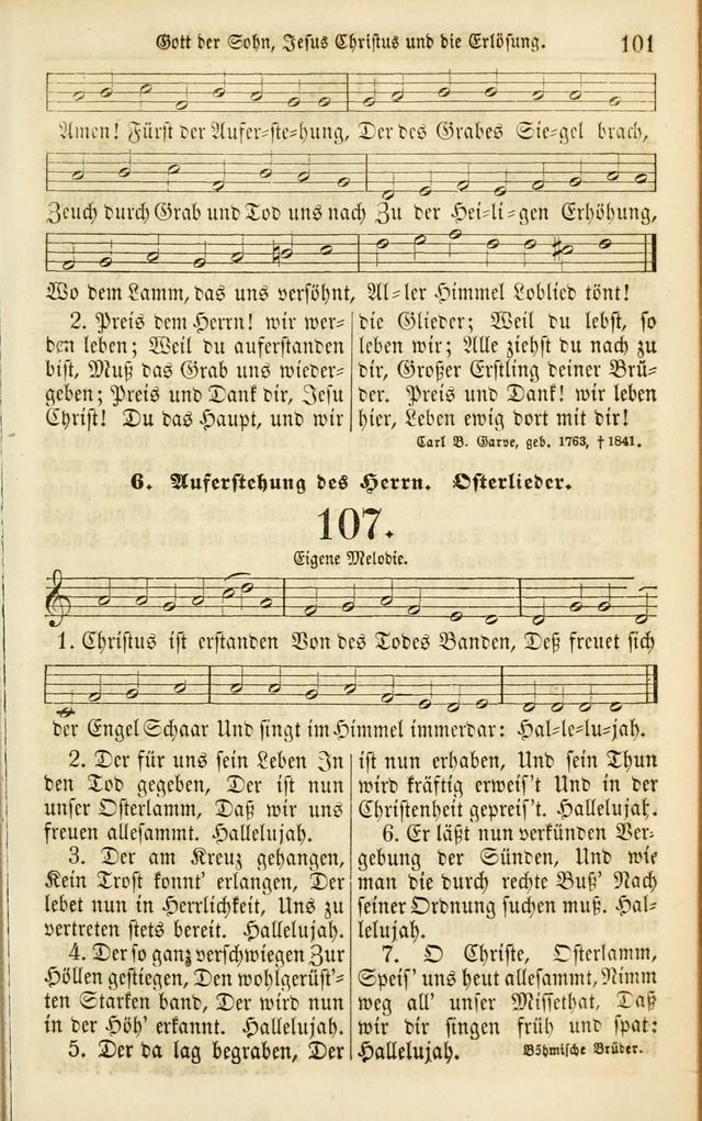Evangelisches Gesangbuch: herausgegeben von dem Evangelischen Kirchenvereindes Westens page 110