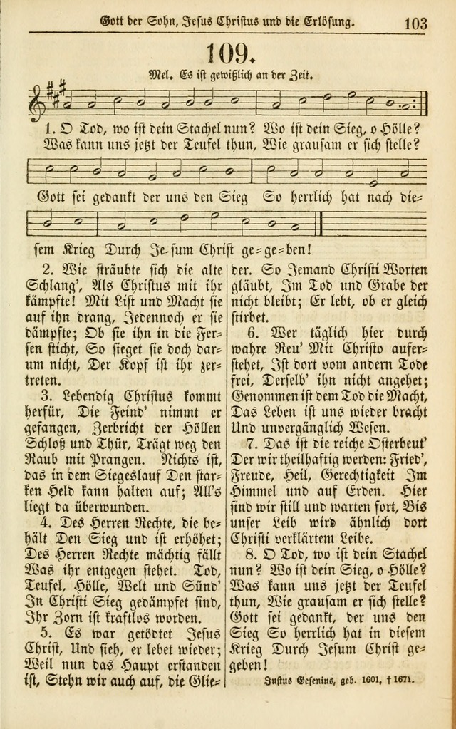 Evangelisches Gesangbuch: herausgegeben von dem Evangelischen Kirchenvereindes Westens page 112