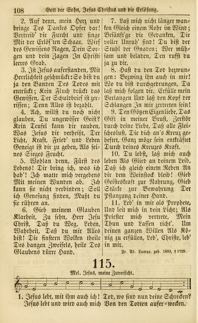 Evangelisches Gesangbuch: herausgegeben von dem Evangelischen Kirchenvereindes Westens page 117