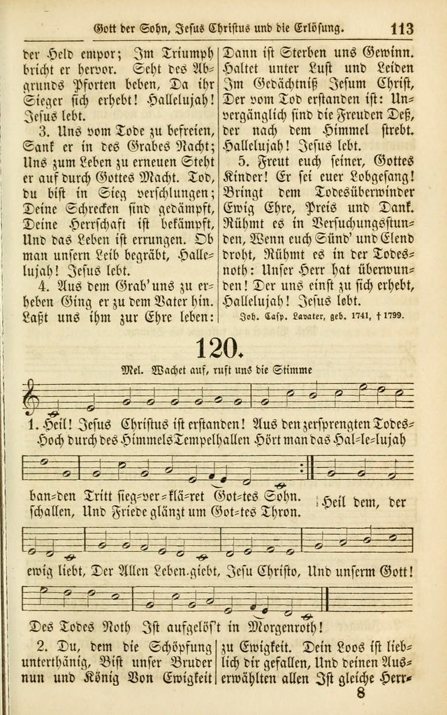 Evangelisches Gesangbuch: herausgegeben von dem Evangelischen Kirchenvereindes Westens page 122