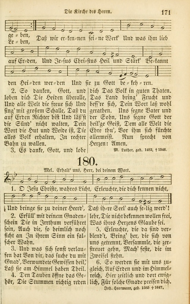 Evangelisches Gesangbuch: herausgegeben von dem Evangelischen Kirchenvereindes Westens page 182