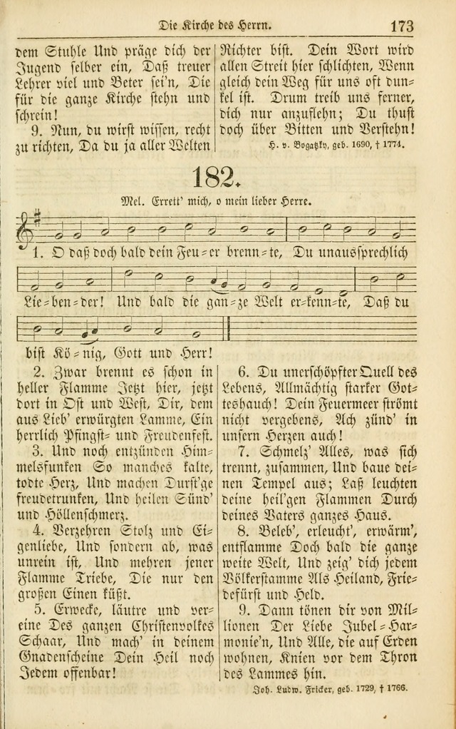 Evangelisches Gesangbuch: herausgegeben von dem Evangelischen Kirchenvereindes Westens page 184