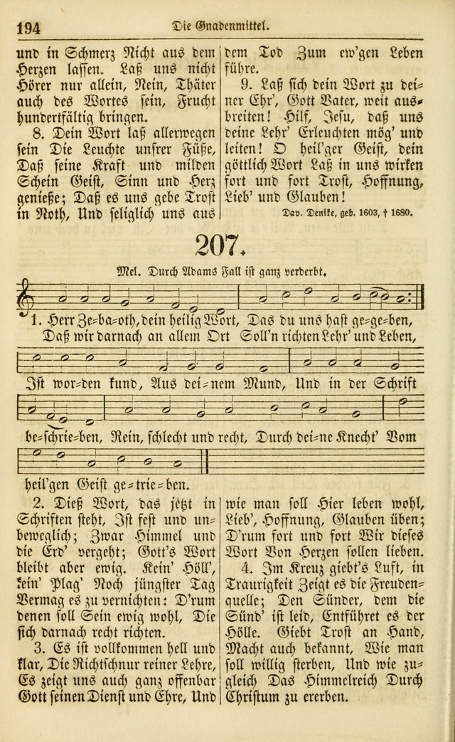 Evangelisches Gesangbuch: herausgegeben von dem Evangelischen Kirchenvereindes Westens page 205