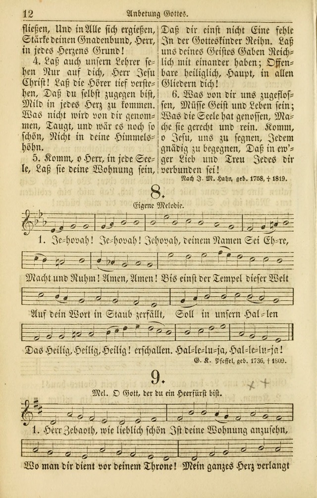 Evangelisches Gesangbuch: herausgegeben von dem Evangelischen Kirchenvereindes Westens page 21