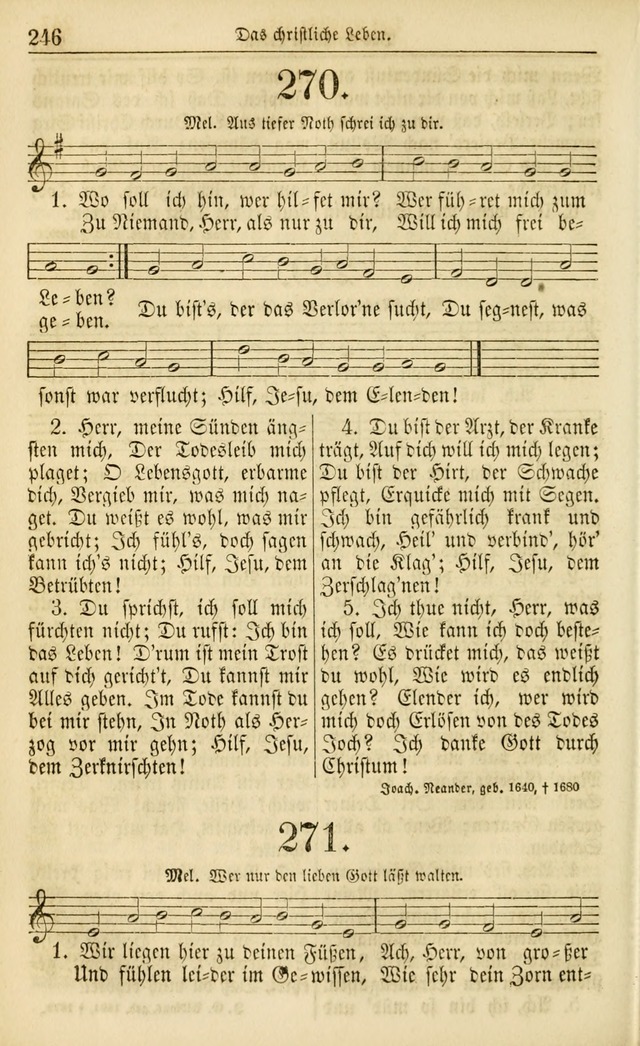Evangelisches Gesangbuch: herausgegeben von dem Evangelischen Kirchenvereindes Westens page 257