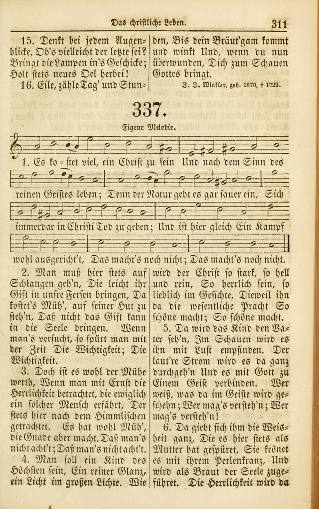 Evangelisches Gesangbuch: herausgegeben von dem Evangelischen Kirchenvereindes Westens page 322