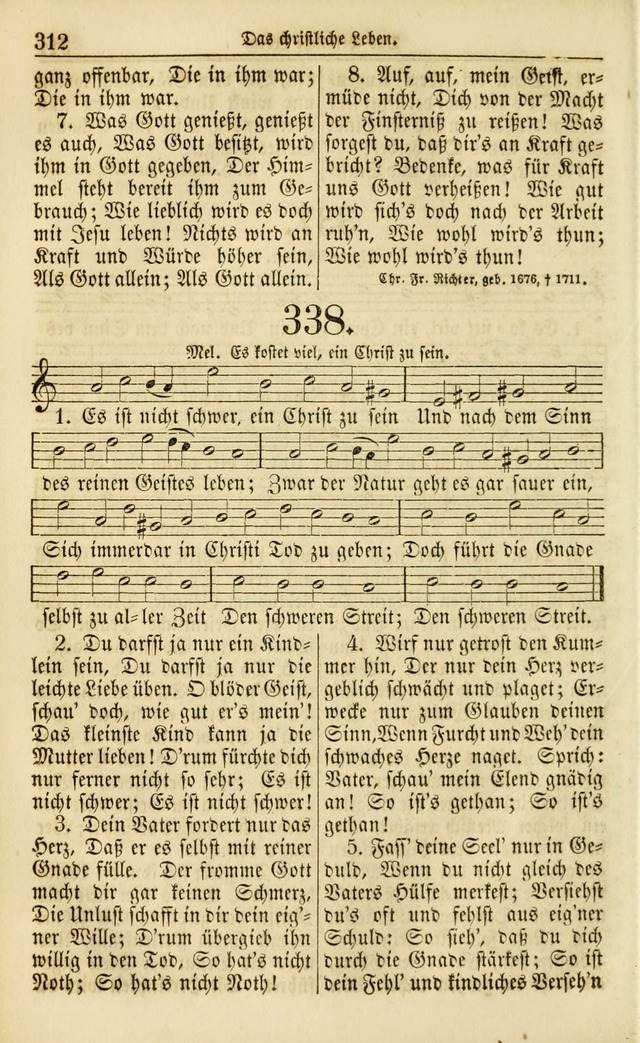 Evangelisches Gesangbuch: herausgegeben von dem Evangelischen Kirchenvereindes Westens page 323