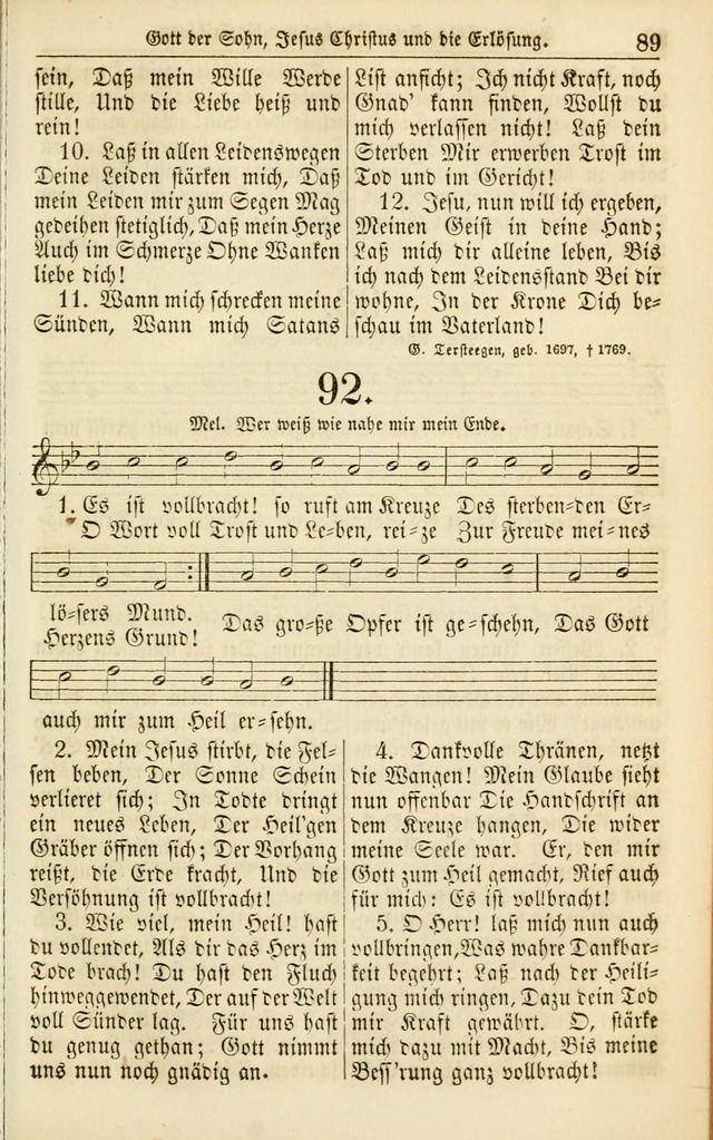 Evangelisches Gesangbuch: herausgegeben von dem Evangelischen Kirchenvereindes Westens page 98