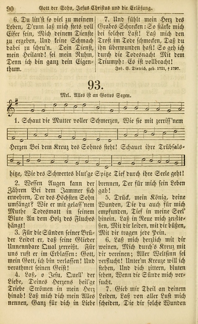 Evangelisches Gesangbuch: herausgegeben von dem Evangelischen Kirchenvereindes Westens page 99