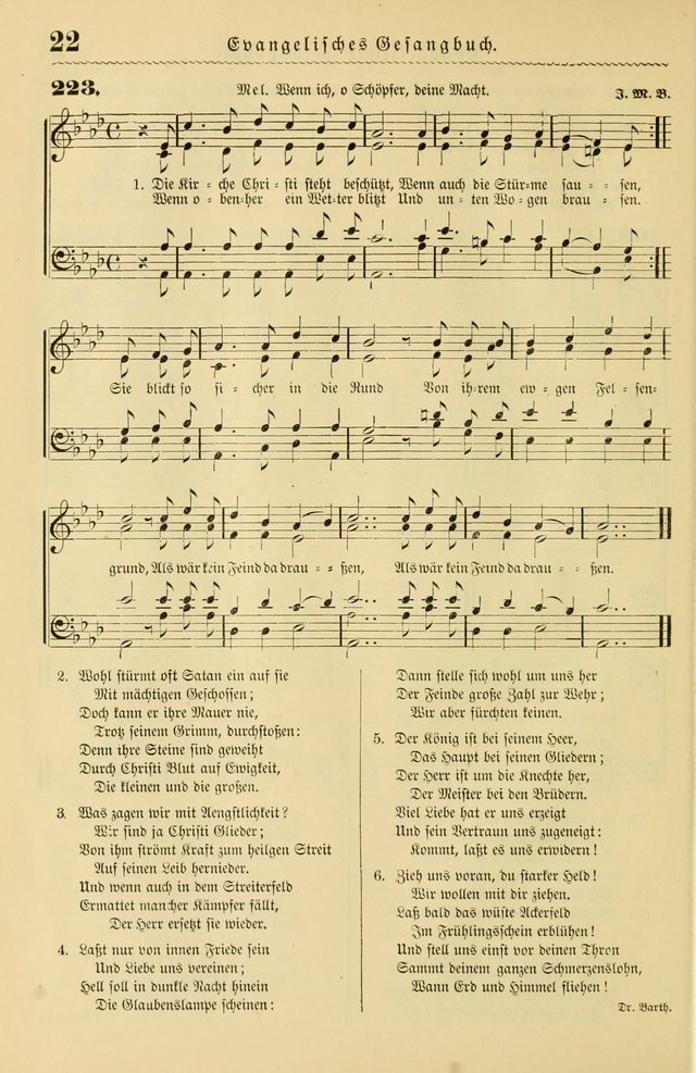 Evangelisches Gesangbuch mit vierstimmigen Melodien: für den öffentlichen und häuslichen Gottesdienst page 22