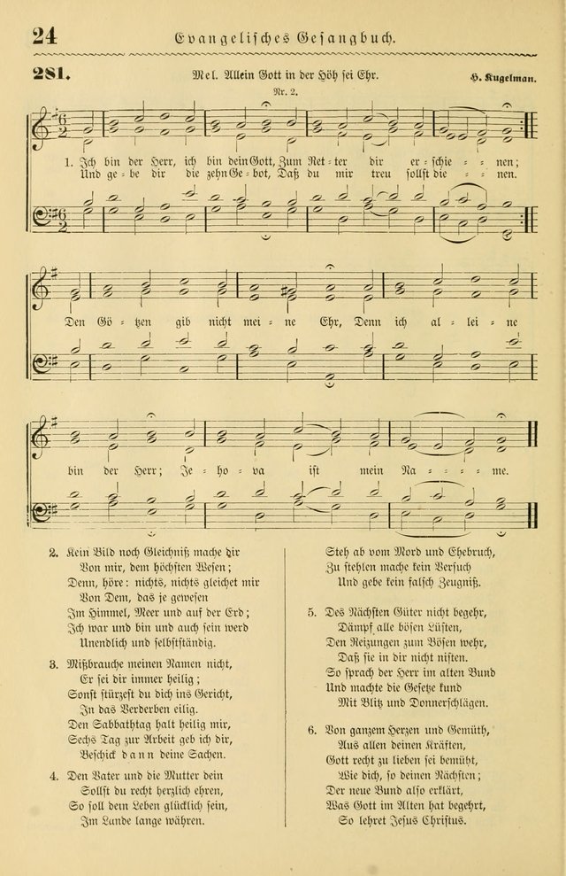 Evangelisches Gesangbuch mit vierstimmigen Melodien: für den öffentlichen und häuslichen Gottesdienst page 24