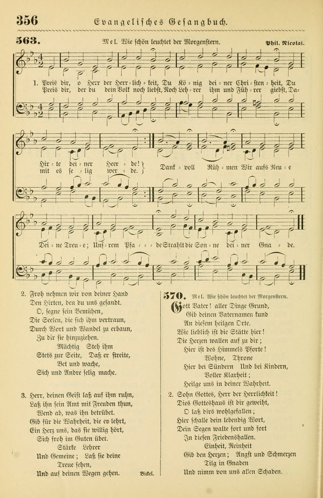 Evangelisches Gesangbuch mit vierstimmigen Melodien: für den öffentlichen und häuslichen Gottesdienst page 356