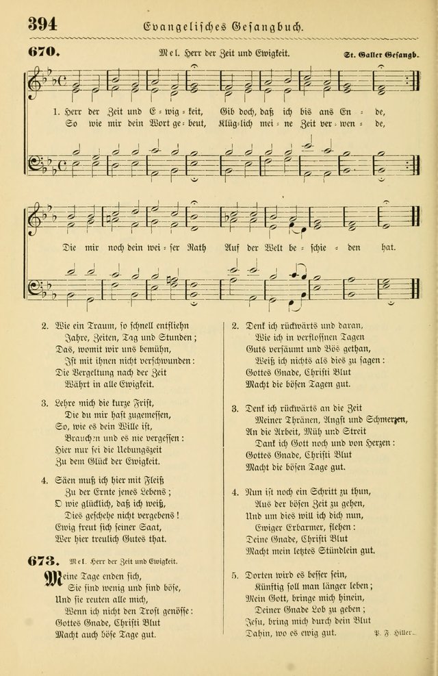 Evangelisches Gesangbuch mit vierstimmigen Melodien: für den öffentlichen und häuslichen Gottesdienst page 394