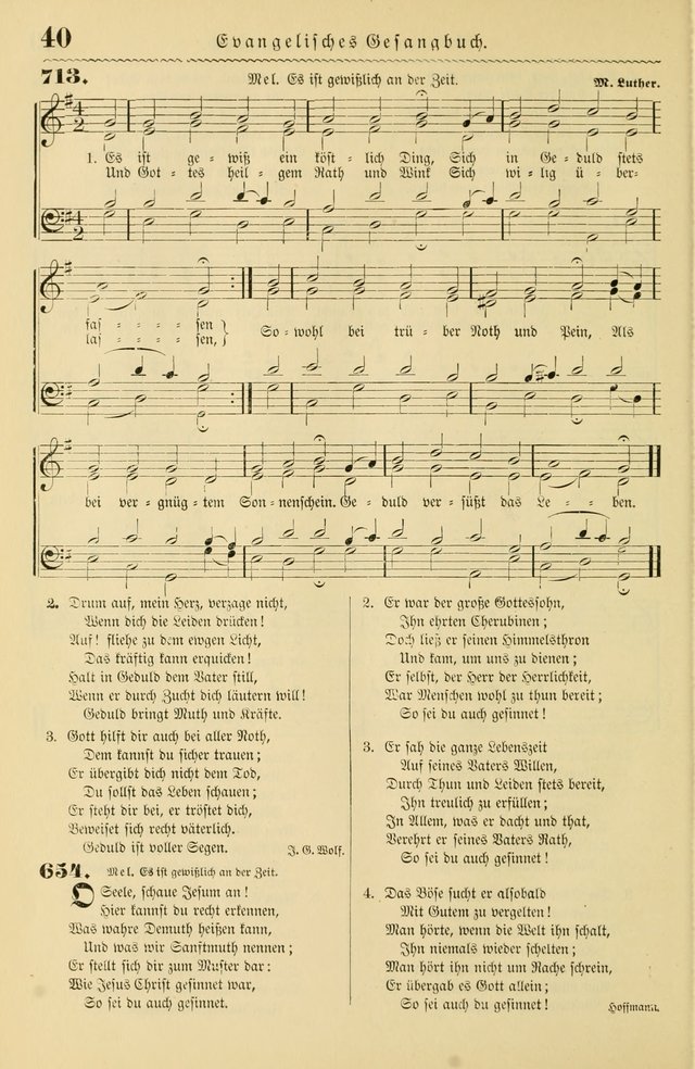 Evangelisches Gesangbuch mit vierstimmigen Melodien: für den öffentlichen und häuslichen Gottesdienst page 40