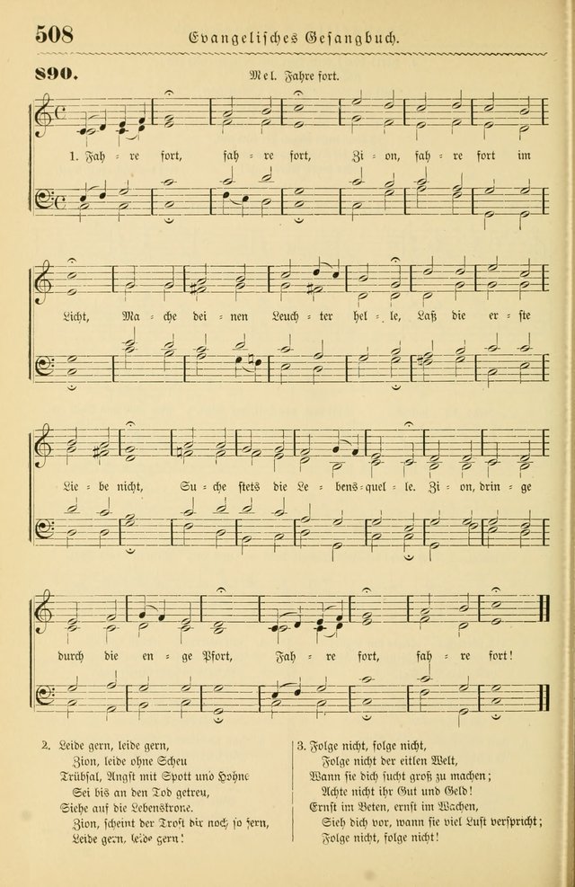 Evangelisches Gesangbuch mit vierstimmigen Melodien: für den öffentlichen und häuslichen Gottesdienst page 508